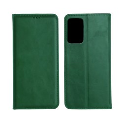 Leather Flip Cover with Internal Pocket For Samsung Galaxy A52/A52S Green Leather Flip Cover with Internal Pocket For Samsung Galaxy A52/A52S Green