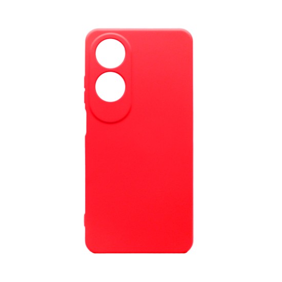 Funda de Silicona con Marco de Cámara para Oppo A60 Rojo Funda de Silicona con Marco de Cámara para Oppo A60 Rojo