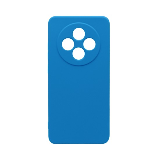Funda de Silicona con Marco de Cámara para Oppo Reno12 F 4G/Reno12 F 5G Azul Funda de Silicona con Marco de Cámara para Oppo Reno12 F 4G/Reno12 F 5G Azul