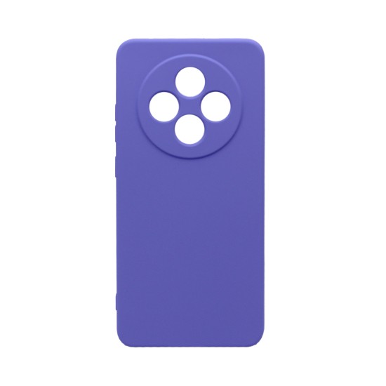 Funda de Silicona con Marco de Cámara para Oppo Reno12 F 4G/Reno12 F 5G Púrpura