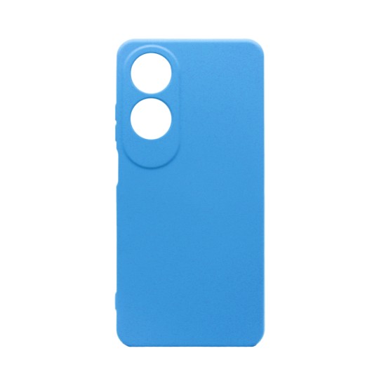 Funda de Silicona con Marco de Cámara para Oppo A60 Azul Funda de Silicona con Marco de Cámara para Oppo A60 Azul