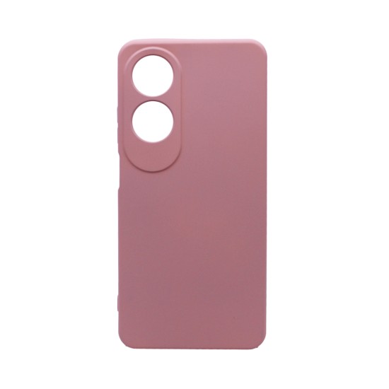 Funda de Silicona con Marco de Cámara para Oppo A60 Rosa