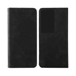 Leather Flip Cover with Internal Pocket For Oppo Reno11 F Black Leather Flip Cover with Internal Pocket For Oppo Reno11 F Black