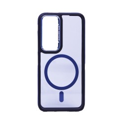 Designer Magnetic Hard Case for Samsung Galaxy A16 Black Blue Designer Magnetic Hard Case for Samsung Galaxy A16 Black Blue