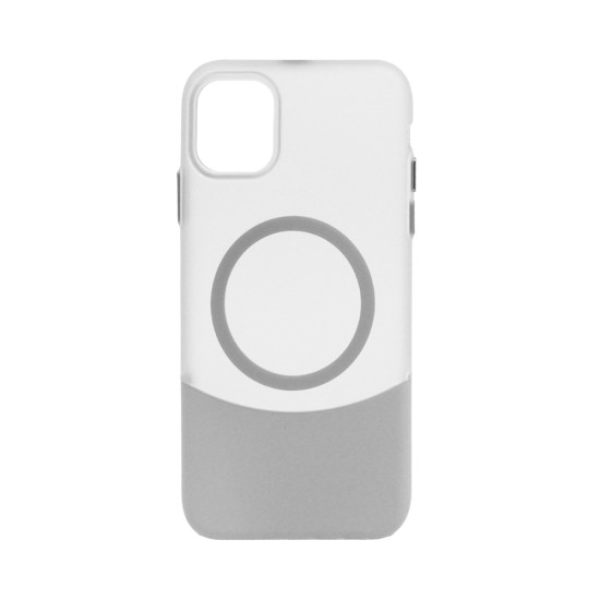 Funda de Silicona Diseño Magnética para Apple iPhone 15 Gris