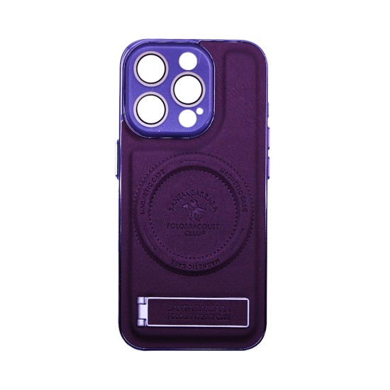 Designer Magnetic Hard Case with Support and Camera Protection for Apple iPhone 14 Pro Max Red Wine
