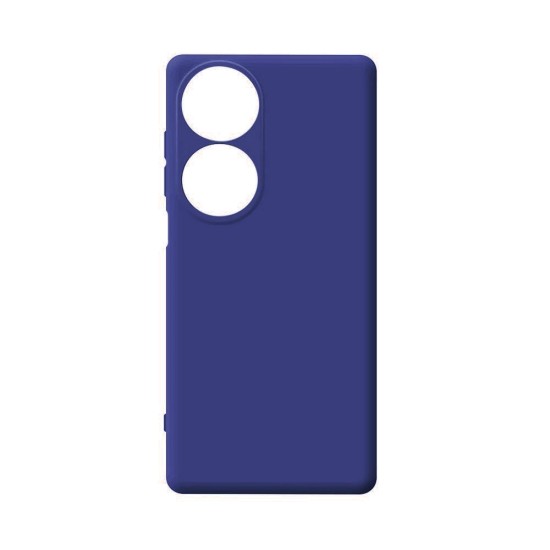 Funda de Silicona con Marco de Cámara para Huawei Honor 90 Smart/Honor X7B Azul Oscuro