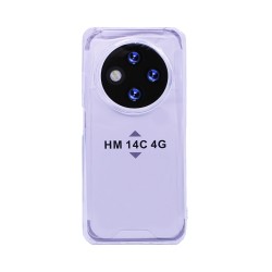 Capa de Silicone Dura para Xiaomi Redmi 14C Transparente Capa de Silicone Dura para Xiaomi Redmi 14C Transparente