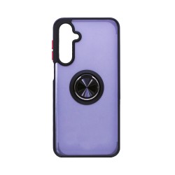 Capa com Anel de Suporte para Samsung Galaxy A16 Preto Fumado Capa com Anel de Suporte para Samsung Galaxy A16 Preto Fumado
