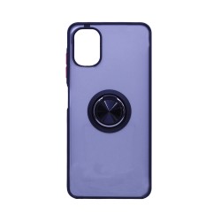 Capa com Anel de Suporte para Samsung Galaxy A06 Preto Fumado Capa com Anel de Suporte para Samsung Galaxy A06 Preto Fumado