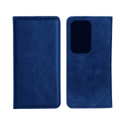 Leather Flip Cover with Internal Pocket For Oppo A80 5G Blue Leather Flip Cover with Internal Pocket For Oppo A80 5G Blue