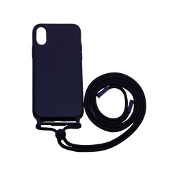 Silicone Case with String for Apple iPhone X Black Silicone Case with String for Apple iPhone X Black