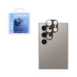Protetor de Lente de Câmera de Vidro Temperado Para Samsung Galaxy S24 Ultra Preto Protetor de Lente de Câmera de Vidro Temperado Para Samsung Galaxy S24 Ultra Preto