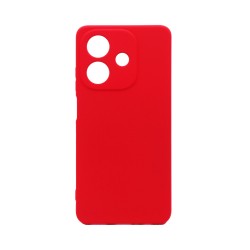 Capa de Silicone com Moldura de Câmera para Oppo A40 Vermelho Capa de Silicone com Moldura de Câmera para Oppo A40 Vermelho