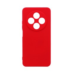 Capa de Silicone com Moldura de Câmera para Xiaomi Redmi 14C Vermelho Capa de Silicone com Moldura de Câmera para Xiaomi Redmi 14C Vermelho