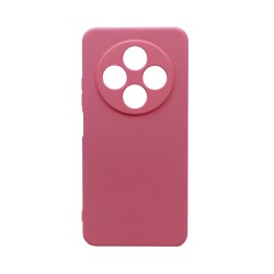 Capa de Silicone com Moldura de Câmera para Xiaomi Redmi 14C Rosa Capa de Silicone com Moldura de Câmera para Xiaomi Redmi 14C Rosa