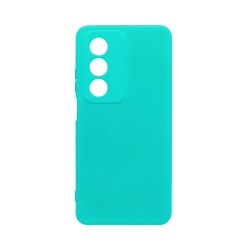 Capa de Silicone com Moldura de Câmera para Oppo A80 5G Verde Mar Capa de Silicone com Moldura de Câmera para Oppo A80 5G Verde Mar