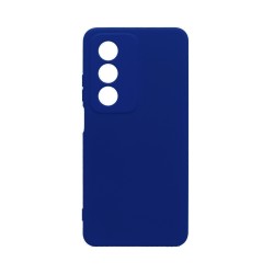 Capa de Silicone com Moldura de Câmera para Oppo A80 5G Azul Escuro Capa de Silicone com Moldura de Câmera para Oppo A80 5G Azul Escuro