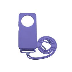 Silicone Case with String for Xiaomi Redmi 14C Purple Silicone Case with String for Xiaomi Redmi 14C Purple