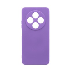Capa de Silicone com Moldura de Câmera para Xiaomi Redmi 14C Roxo Capa de Silicone com Moldura de Câmera para Xiaomi Redmi 14C Roxo