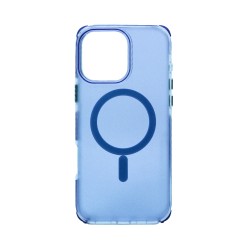 Designer Magnetic Sillicone Case for Apple iPhone 16 Pro Blue