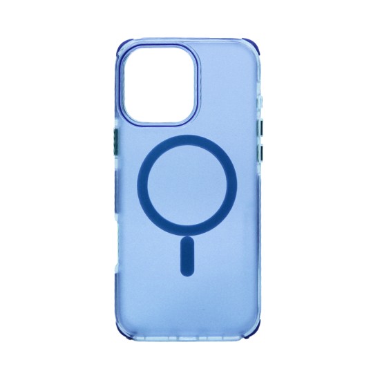 Capa de Silicone Designer Magnética para Apple iPhone 16 Pro Azul