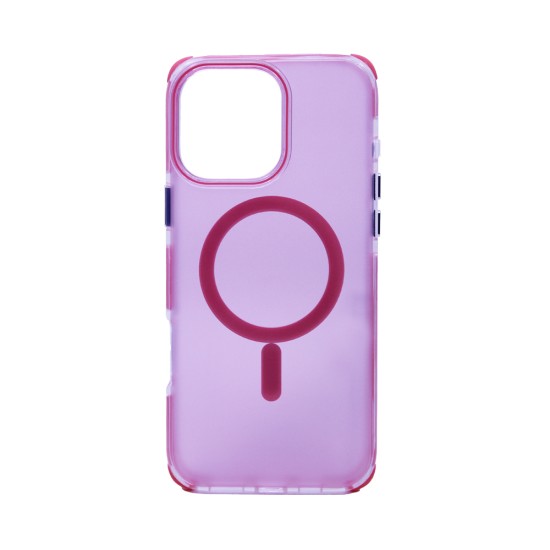 Designer Magnetic Sillicone Case for Apple iPhone 16 Pro Max Pink Designer Magnetic Sillicone Case for Apple iPhone 16 Pro Max Pink