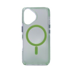 Designer Magnetic Sillicone Case for Apple iPhone 16 Plus Green
