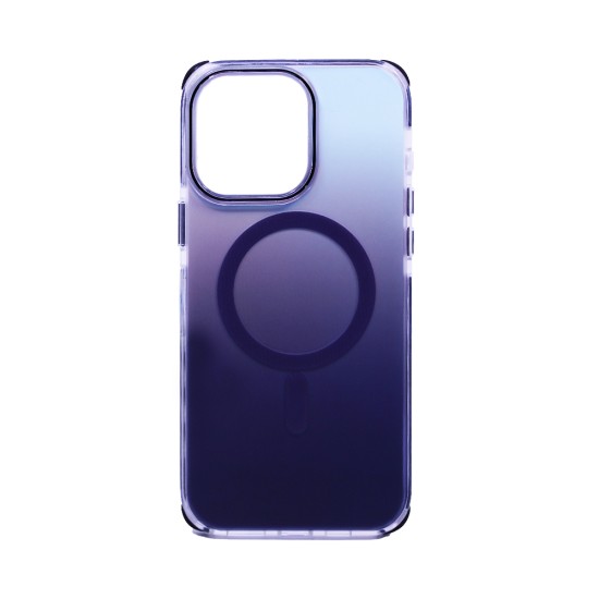 Funda Dura Diseño Magnética para Apple iPhone 15 Gris Gradiente