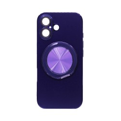 Designer Hard Case with Support and Camera Protection for Apple iPhone 16 Purple Designer Hard Case with Support and Camera Protection for Apple iPhone 16 Purple