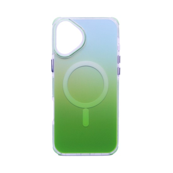 Designer Magnetic Hard Case for Apple iPhone 16 Plus Gradient Green