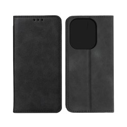 Leather Flip Cover with Internal Pocket For Xiaomi Redmi Note 14 5G Black Leather Flip Cover with Internal Pocket For Xiaomi Redmi Note 14 5G Black