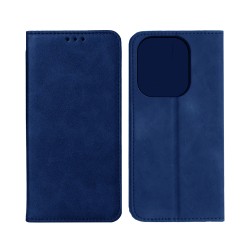 Leather Flip Cover with Internal Pocket For Xiaomi Redmi Note 14 5G Blue Leather Flip Cover with Internal Pocket For Xiaomi Redmi Note 14 5G Blue