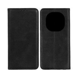 Leather Flip Cover with Internal Pocket For Xiaomi Redmi Note 14 Pro/Redmi Note 14 Pro Plus 5G Black Leather Flip Cover with Internal Pocket For Xiaomi Redmi Note 14 Pro/Redmi Note 14 Pro Plus 5G Black