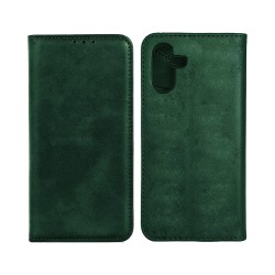 Leather Flip Cover with Internal Pocket for Samsung Galaxy A54 Green Leather Flip Cover with Internal Pocket for Samsung Galaxy A54 Green