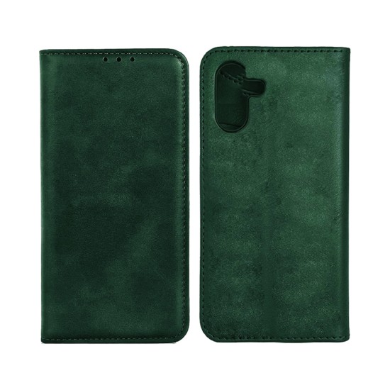 Capa de Couro com Bolso Interno para Samsung Galaxy A54 Verde Capa de Couro com Bolso Interno para Samsung Galaxy A54 Verde
