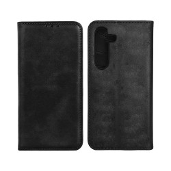 LEATHER FLIP COVER WITH INTERNAL POCKET FOR SAMSUNG GALAXY A56 BLACK LEATHER FLIP COVER WITH INTERNAL POCKET FOR SAMSUNG GALAXY A56 BLACK
