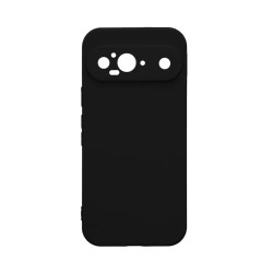 Silicone Case with Camera Shield for Google Pixel 9 Black Silicone Case with Camera Shield for Google Pixel 9 Black