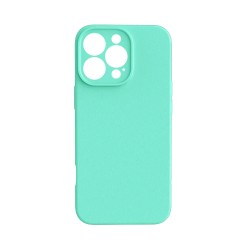 Silicone Case with Camera Shield for Apple iPhone 16 Pro Max Sea Green Silicone Case with Camera Shield for Apple iPhone 16 Pro Max Sea Green