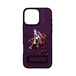 Designer Hard Case US Polo with Support for Apple iPhone 16 Pro Max Purple Designer Hard Case US Polo with Support for Apple iPhone 16 Pro Max Purple