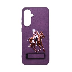 Designer Hard Case US Polo with Support for Samsung Galaxy A36 Purple Designer Hard Case US Polo with Support for Samsung Galaxy A36 Purple