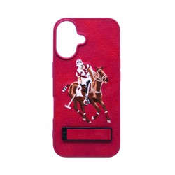 Designer Hard Case US Polo with Support for Apple iPhone 16 Red Designer Hard Case US Polo with Support for Apple iPhone 16 Red