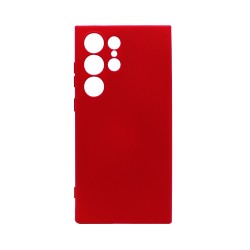 Silicone Case with Camera Shield for Samsung Galaxy S25 Ultra Red Silicone Case with Camera Shield for Samsung Galaxy S25 Ultra Red
