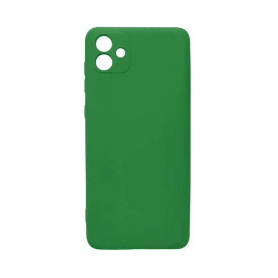 Capa de Silicone com Moldura de Câmera para Samsung Galaxy A04e Verde Escuro