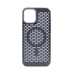 Mesh Design Magnetic Case for Apple iPhone 16 Silver Mesh Design Magnetic Case for Apple iPhone 16 Silver