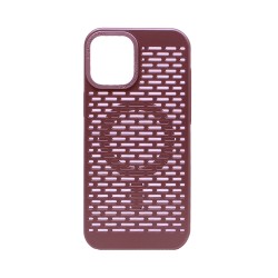 Mesh Design Magnetic Case for Apple iPhone 16 Rose Gold  Mesh Design Magnetic Case for Apple iPhone 16 Rose Gold