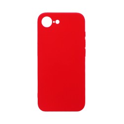 Silicone Case with Camera Shield for Apple iPhone 16E Red Silicone Case with Camera Shield for Apple iPhone 16E Red