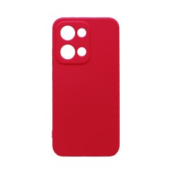 Silicone Case with Camera Shield for Oppo Reno13 Red Silicone Case with Camera Shield for Oppo Reno13 Red