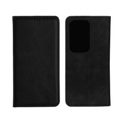 Leather Flip Cover with Internal Pocket for Oppo Reno13 Black Leather Flip Cover with Internal Pocket for Oppo Reno13 Black