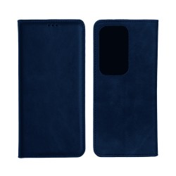 Leather Flip Cover with Internal Pocket for Oppo Reno13 Pro Blue Leather Flip Cover with Internal Pocket for Oppo Reno13 Pro Blue